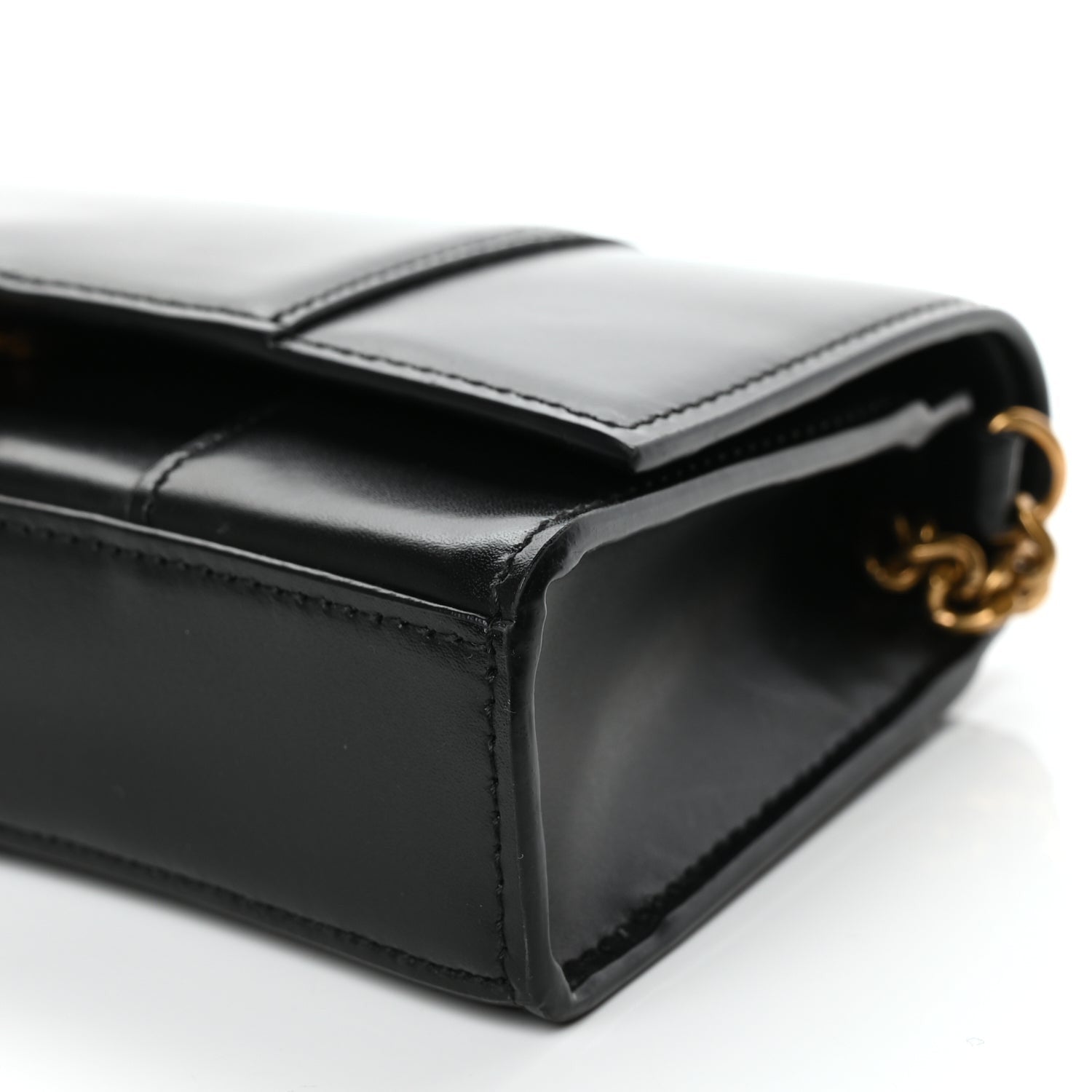 Balenciaga Shiny Box Calfskin Hourglass Chain Bag Black 8 of 9