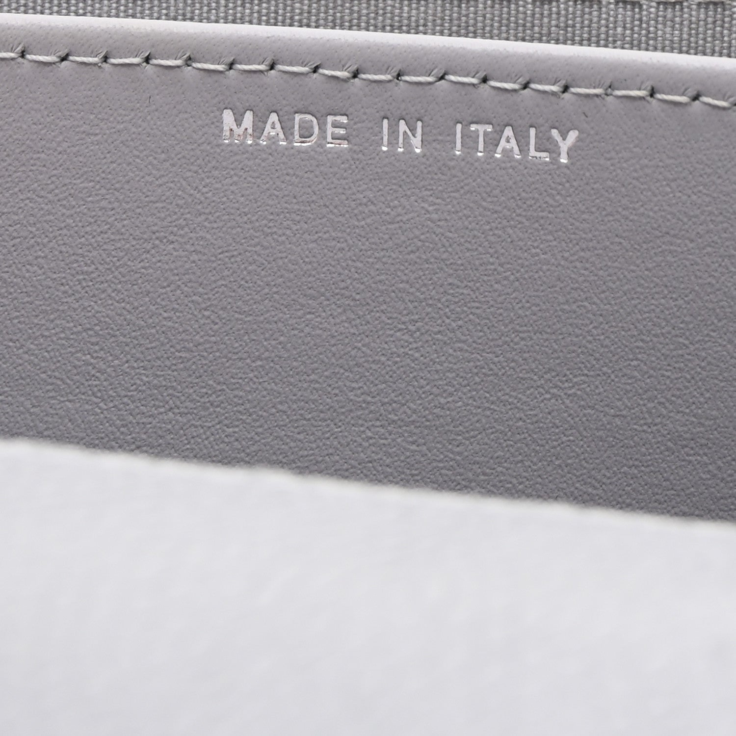 Chanel Caviar Chevron Quilted Card Holder Flap Wallet Grey 7 of 9