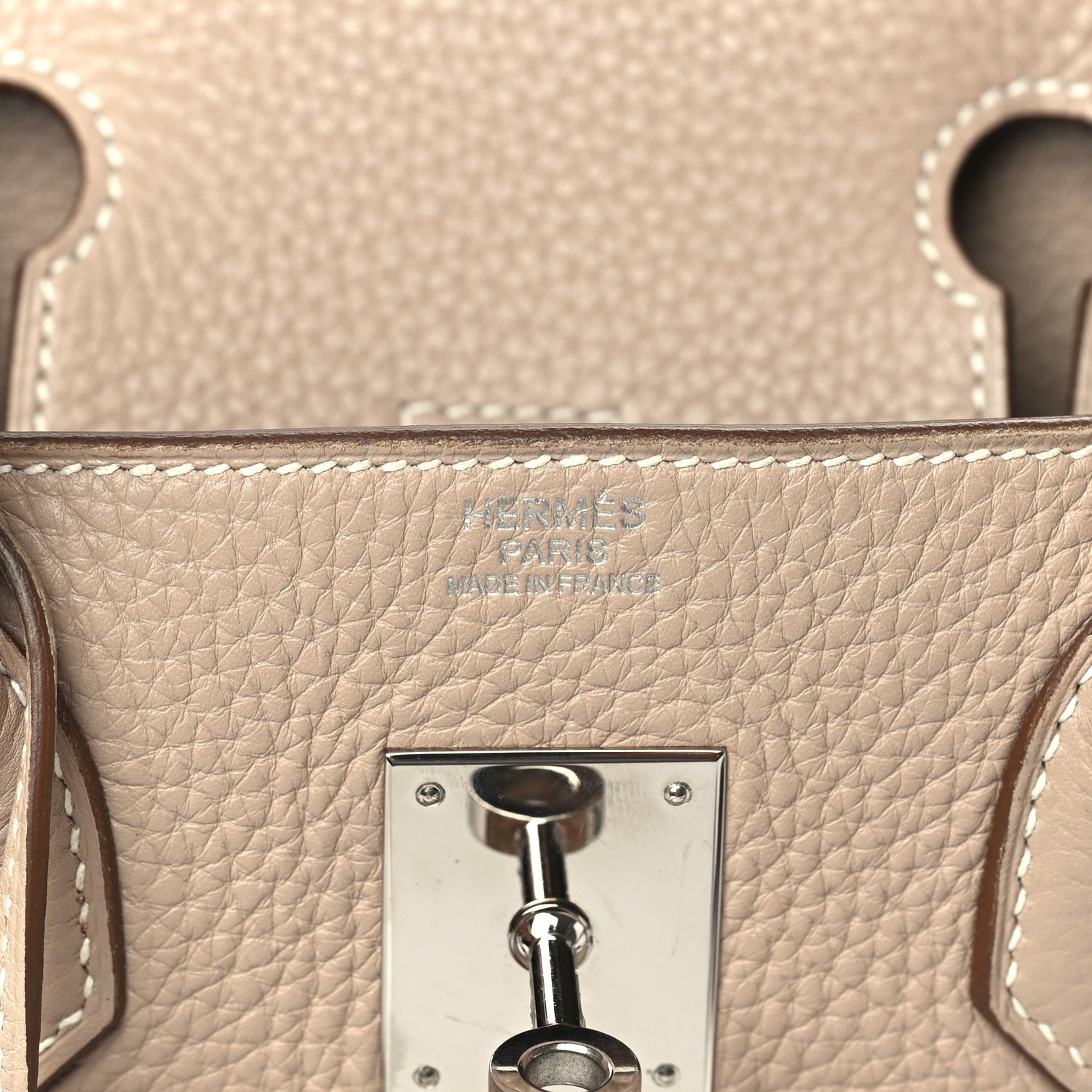 Hermes Taurillon Clemence Birkin 30 Argile 6 of 9
