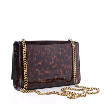 Saint Laurent Patent Small Monogram Kate Satchel Tortoiseshell 2 of 11