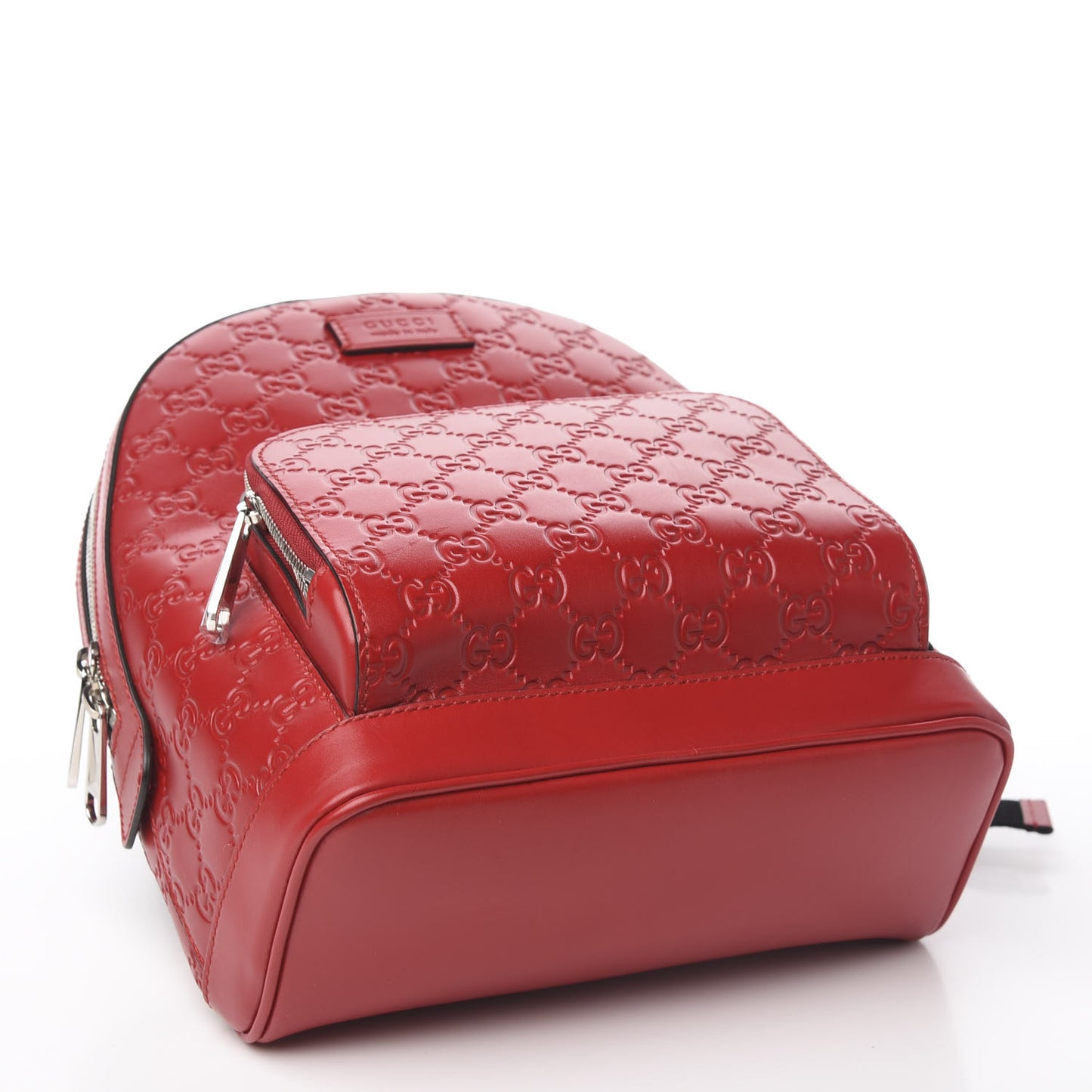Guccissima Signature Small Day Backpack Hibiscus Red