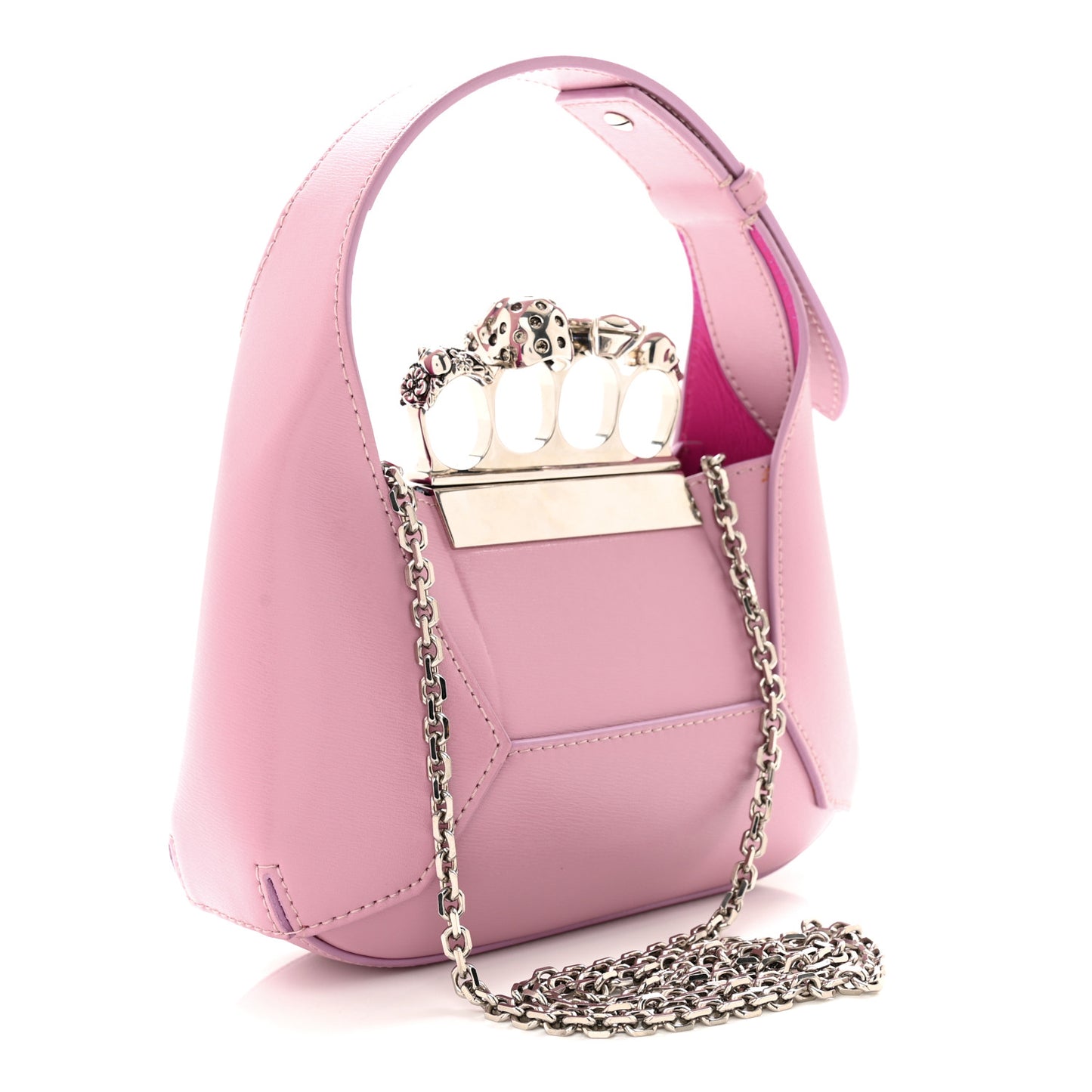 Calfskin Mini The Jeweled Hobo Antique Pink