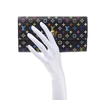 Louis Vuitton Monogram Multicolor Sarah Wallet Black Grenade 2 of 11