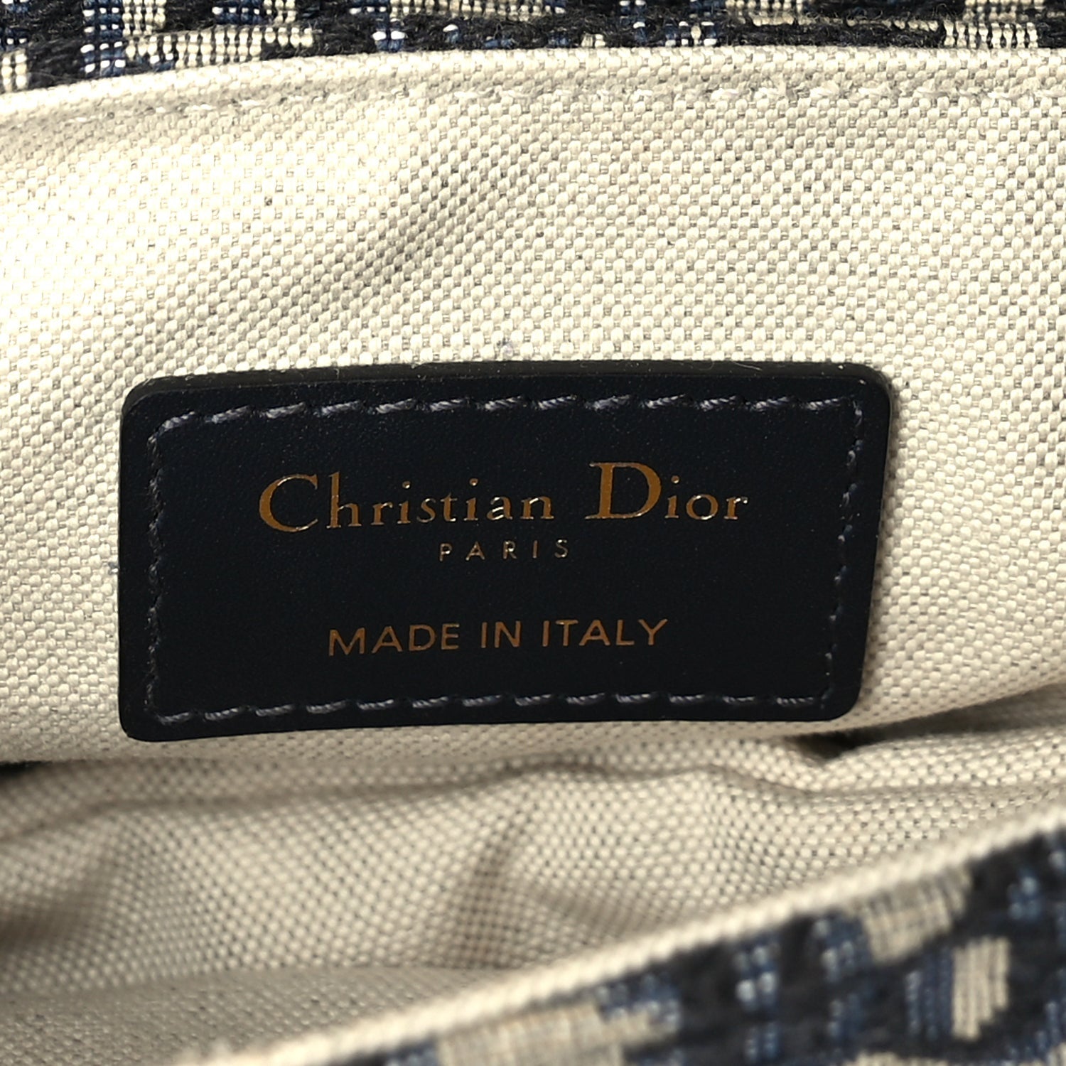 Christian Dior Oblique Mini Saddle Bag Blue 5 of 8