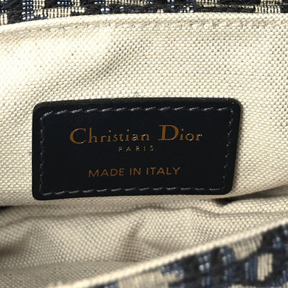 Christian Dior Oblique Mini Saddle Bag Blue 5 of 8