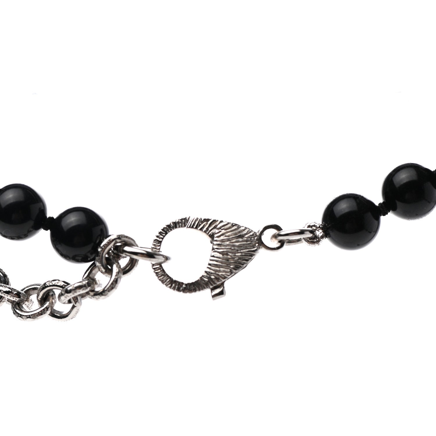 Chanel Pearl Bead CC Double Strand Necklace Black 5 of 6