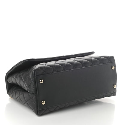 Chanel Caviar Quilted Small Coco Handle Flap Black 4 of 10