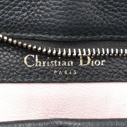 Christian Dior Grained Calfskin Large Bar Zip Tote Black 6 of 7