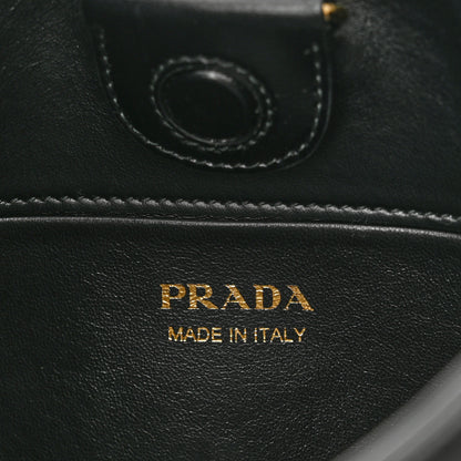 Prada Box Calfskin Shoulder Bag Black 6 of 9