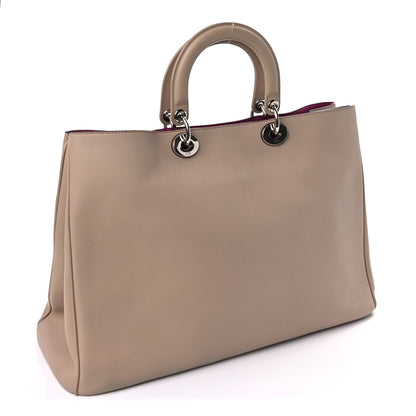 Christian Dior Smooth Calfskin Large Diorissimo Tote Beige Fuchsia 9 of 9