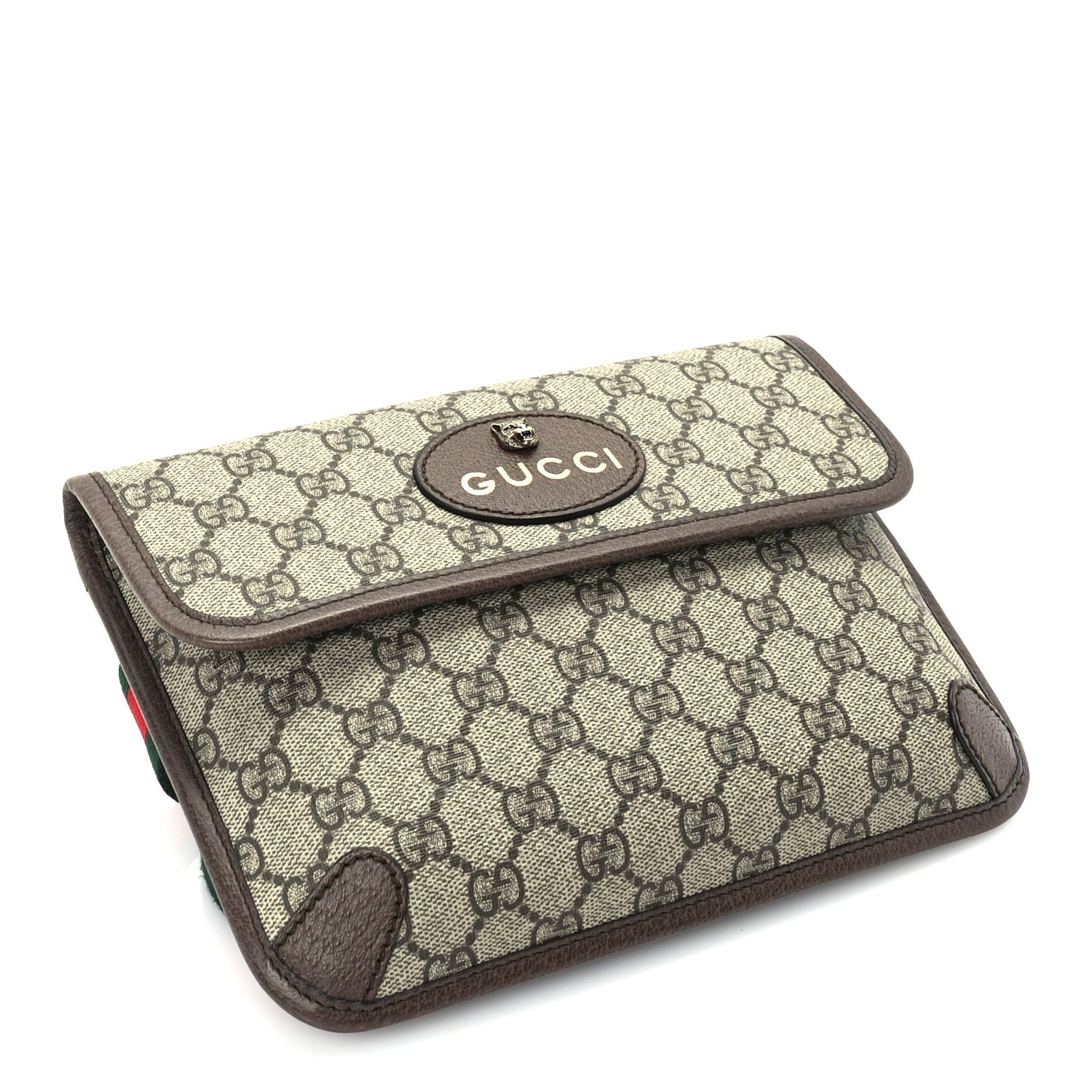 Gucci GG Supreme Monogram Neo Vintage Web Belt Bag Brown 3 of 8