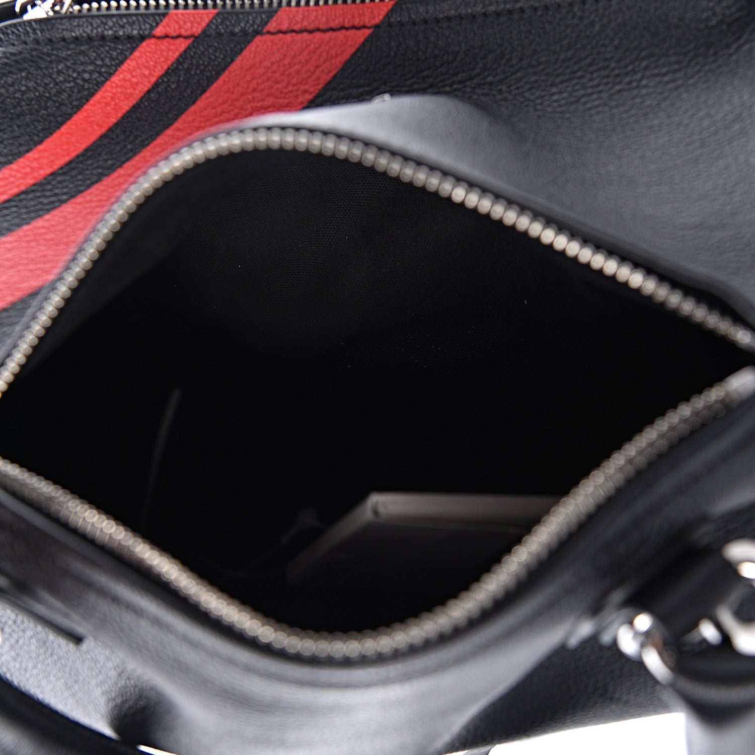 Givenchy Sugar Goatskin Striped Small Pandora Red Black 5 of 10