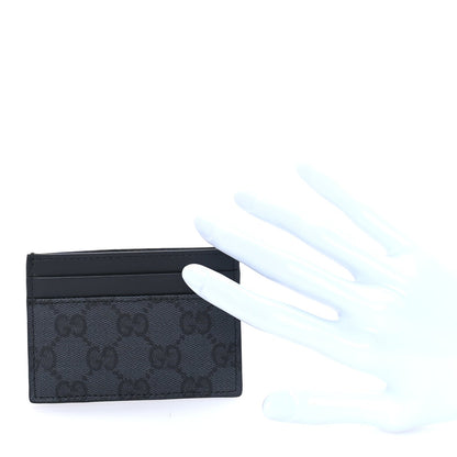 Gucci GG Supreme Monogram Card Holder  Grey Black 2 of 7