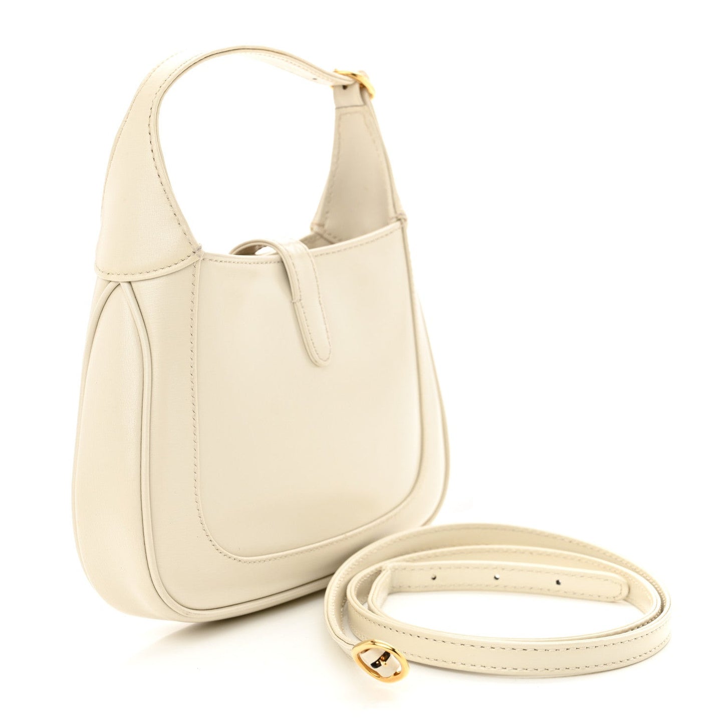 Boarded Dyana Lux Calfskin Mini Jackie 1961 Hobo Mystic White