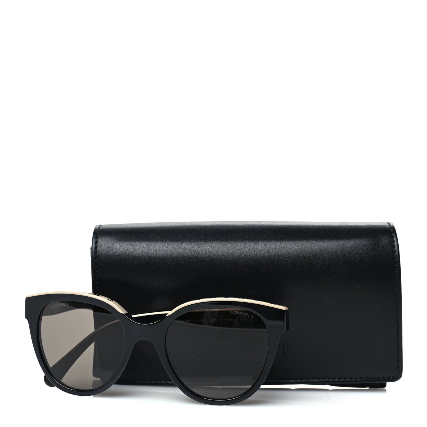 Acetate CC Butterfly Sunglasses 5414 Black Beige