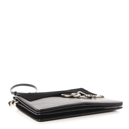 Chloe Suede Calfskin Medium Faye Shoulder Bag Black 4 of 11