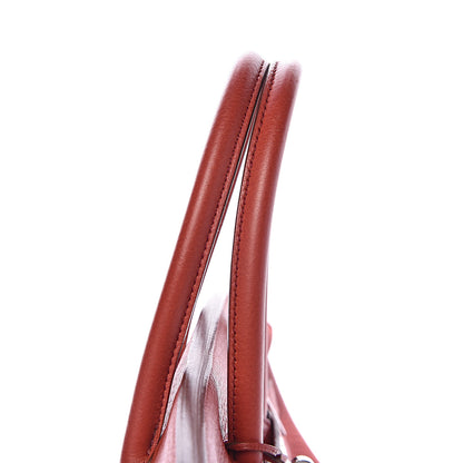 Hermes Taurillon Clemence Birkin 35 Rouge Venetian 45 of 46