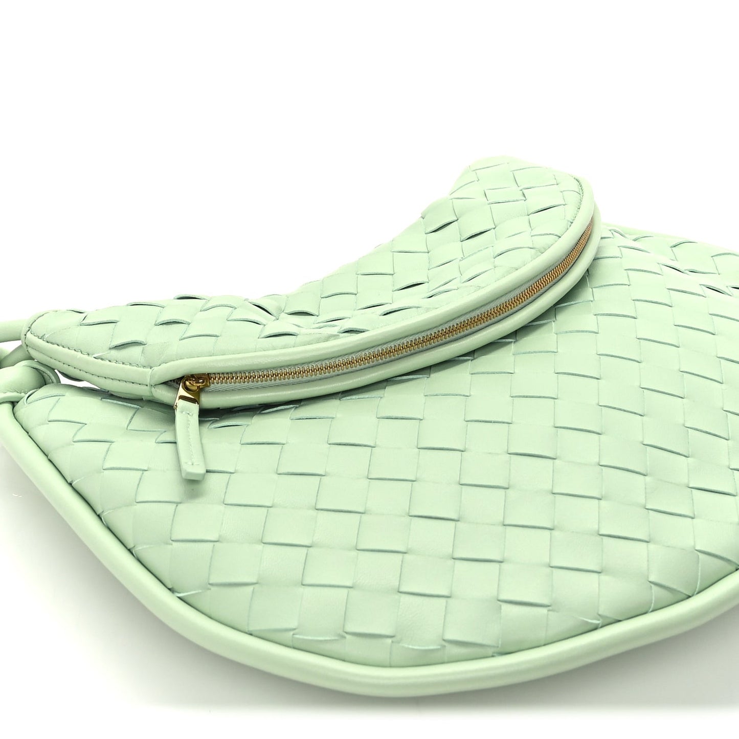 Nappa Intrecciato Medium Gemelli Fresh Mint