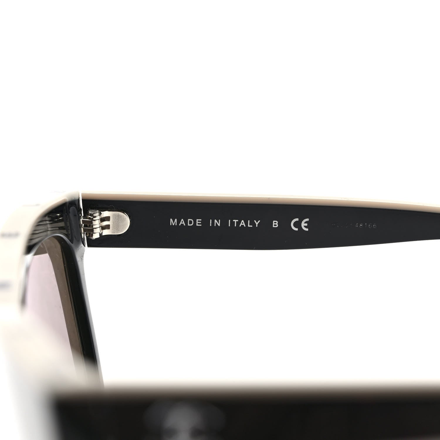 Chanel Acetate CC Butterfly Sunglasses 5414 Black White 7 of 8