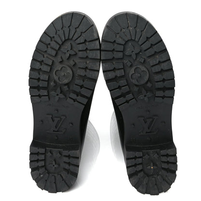 Louis Vuitton Rubber Embossed Monogram Splash Rain Boots 38 Black Monogram 5 of 7