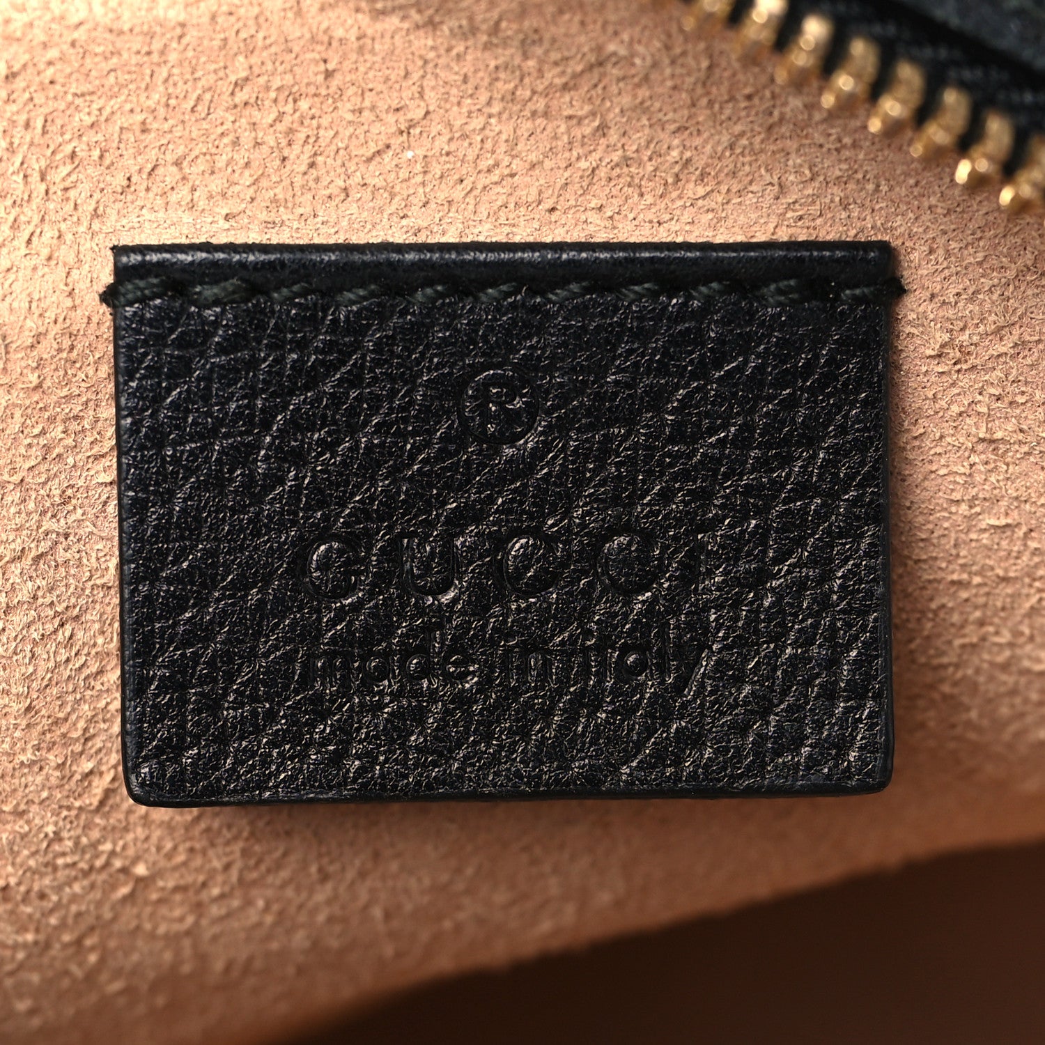 Gucci Grained Calfskin Web Mini Ophidia Round Shoulder Bag Black 6 of 10