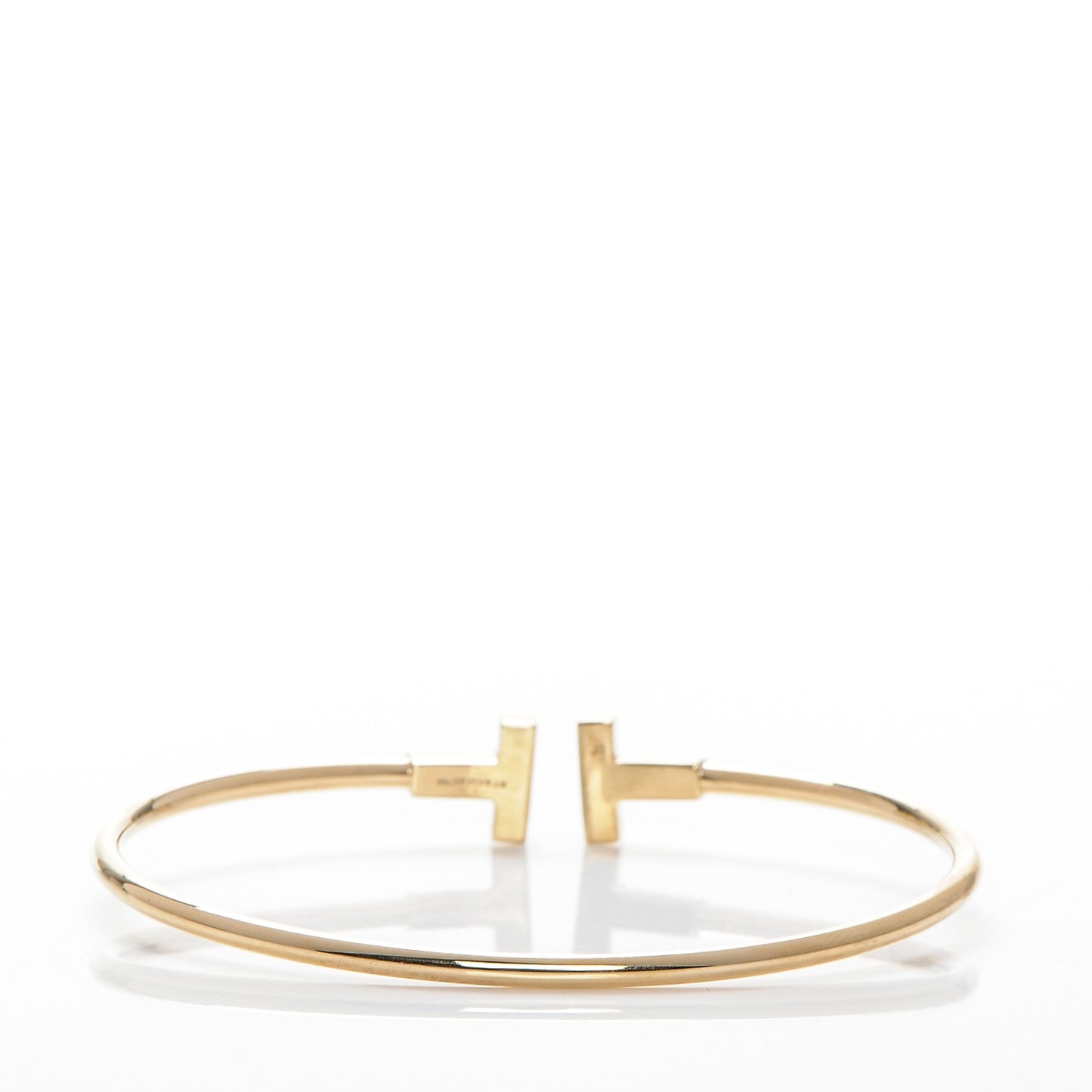 18K Yellow Gold T Wire Bracelet