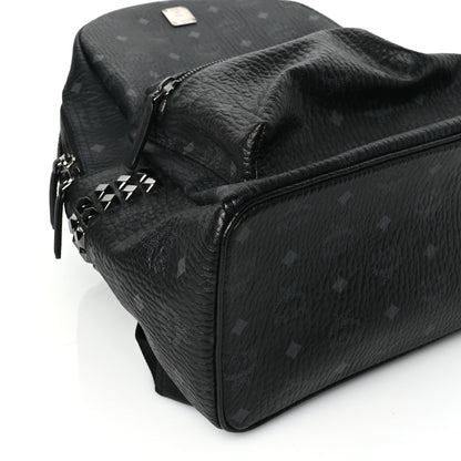 MCM Visetos Medium Side Studs Stark Backpack Black 7 of 8