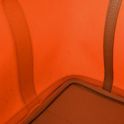 Hermes Toile Militaire Vache Country Garden Party 30 TPM Orange Chai 13 of 15