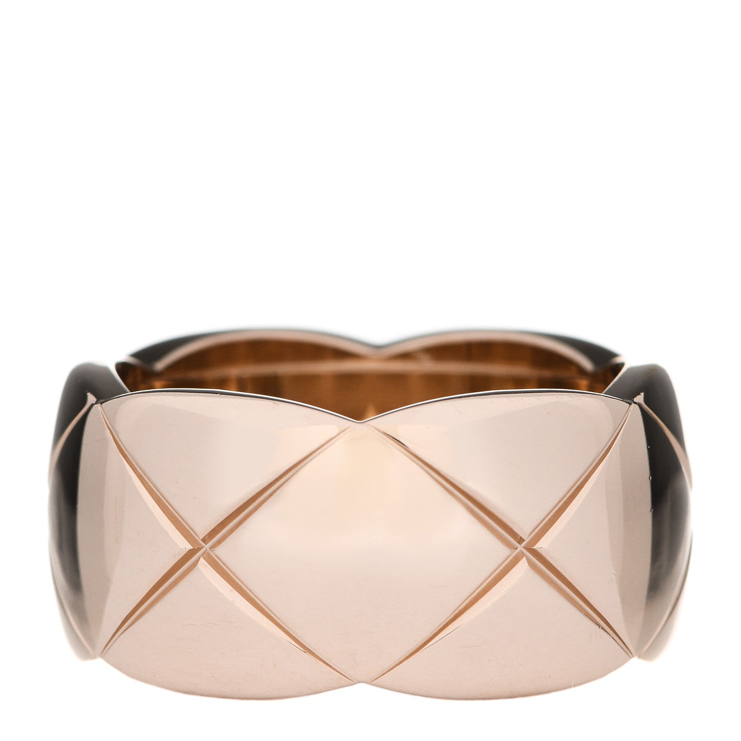 Chanel 18K Beige Gold Large Coco Crush Ring 59 8.75 1 of 6