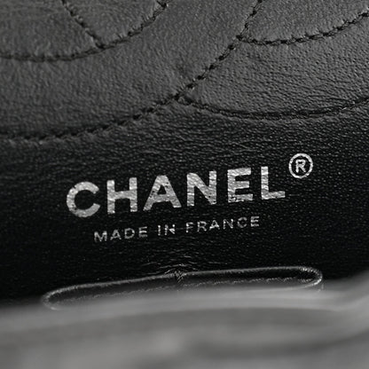 Chanel Aged Calfskin Chevron Quilted 2.55 Reissue 226 So Black 6 of 7