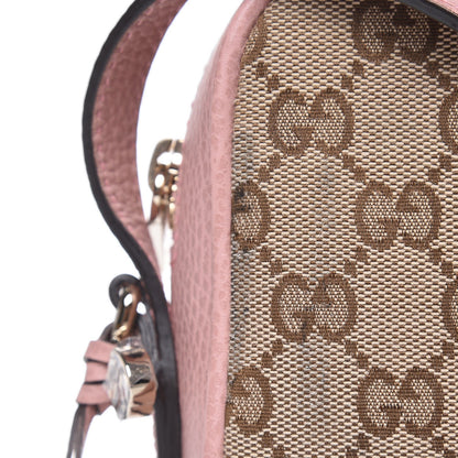 Gucci Monogram Mini Bree Messenger Bag Beige Soft Pink 9 of 9