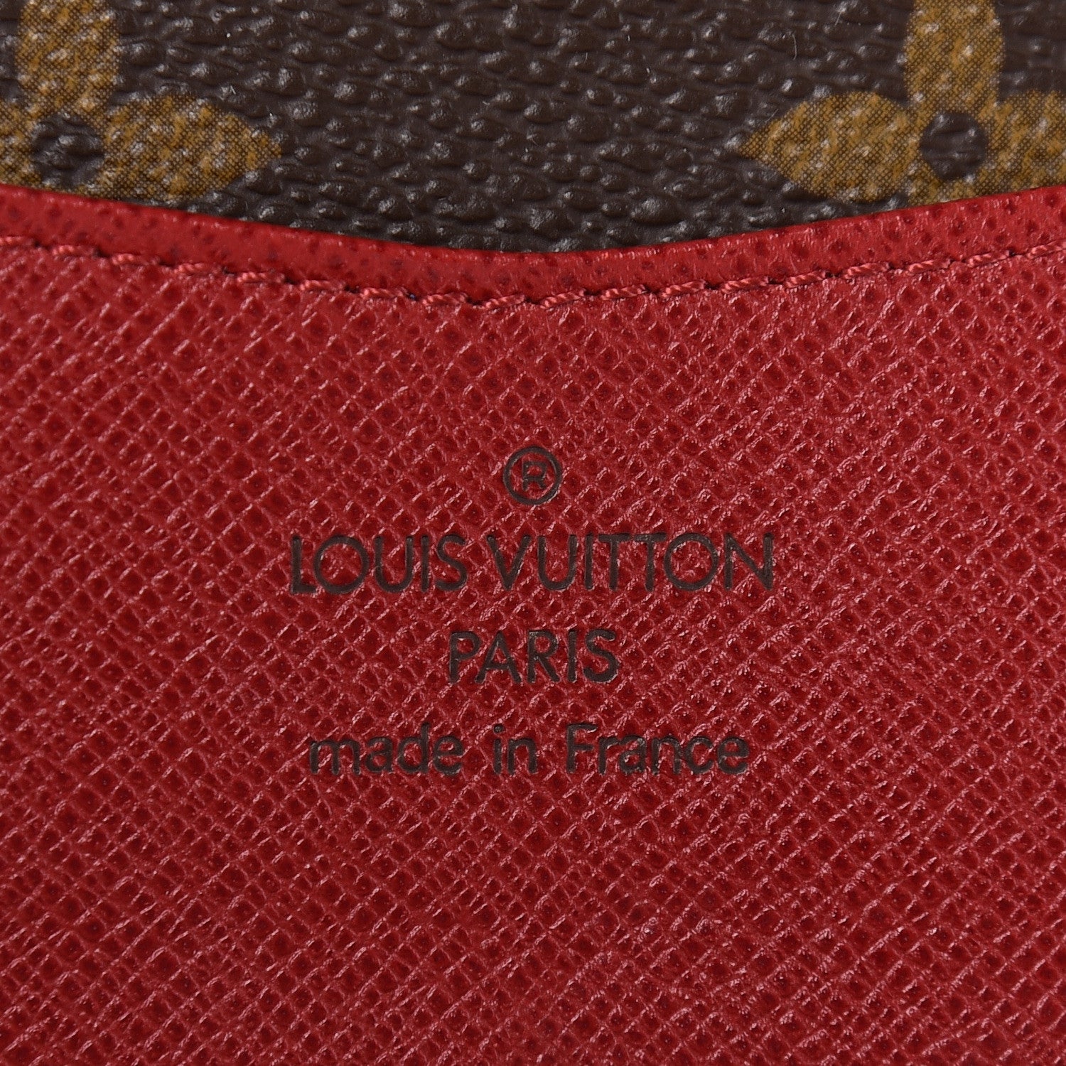 Louis Vuitton Monogram Josephine Wallet Red 7 of 10