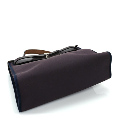Hermes Vache Hunter Toile Herbag Zip 31 PM Cassis Ebony Indigo 3 of 10