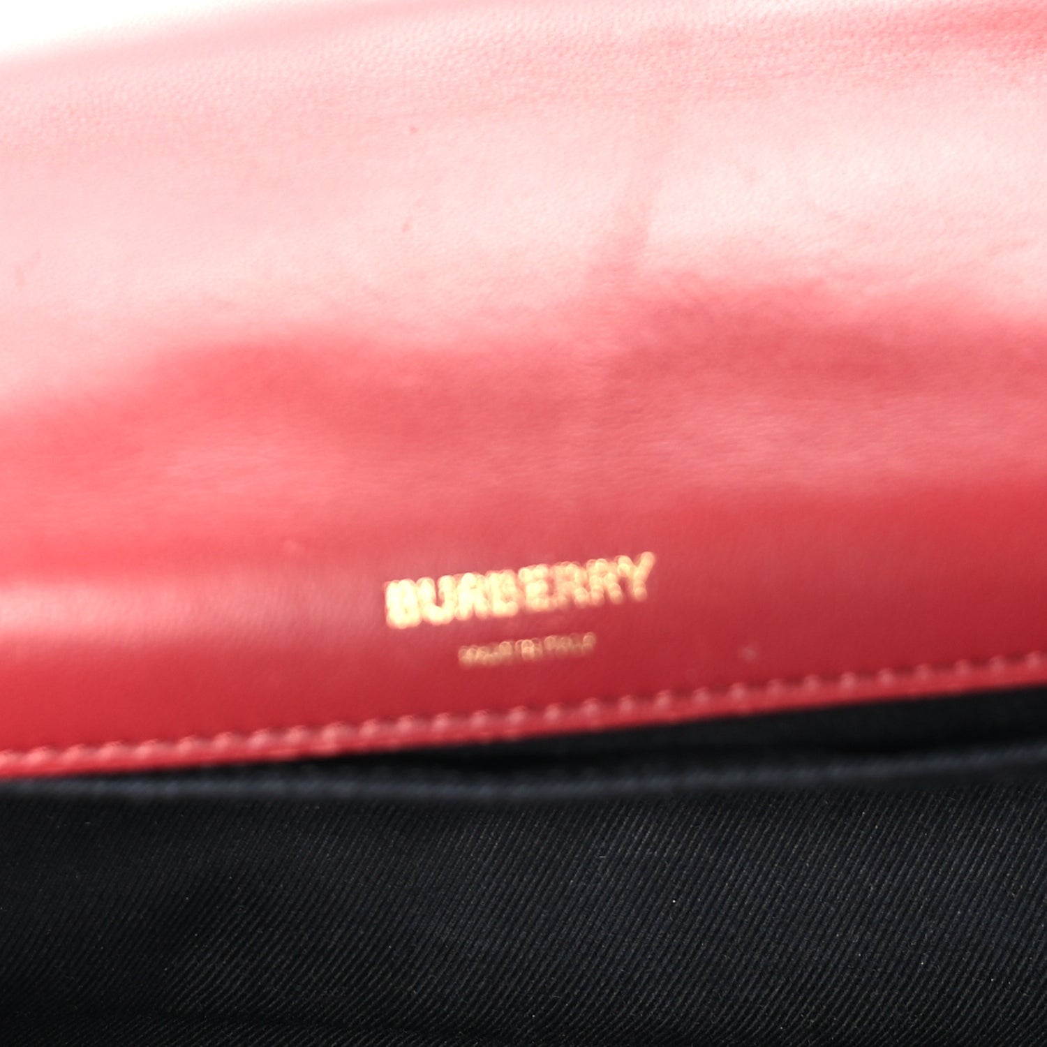 Burberry Lambskin Quilted Small Lola Bag Bright Red Dark Crimson 5 of 8