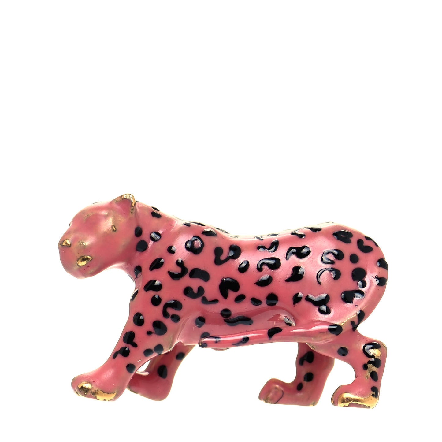 Leopard Logo Pin Set Gold