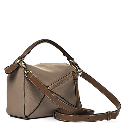 Loewe Grained Calfskin Small Puzzle Bag Sand Mink 3 of 9