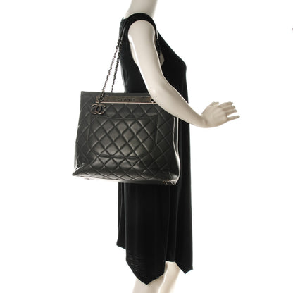 Chanel Lambskin Quilted Trendy CC Shopping Tote Grey 2 of 8