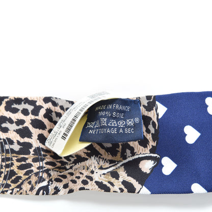 Hermes Silk Jungle Love Twilly Marine Rouge Brun 4 of 4