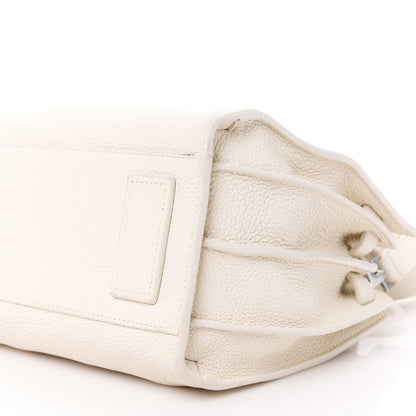 Saint Laurent Grained Calfskin Baby Supple Sac De Jour White 11 of 12