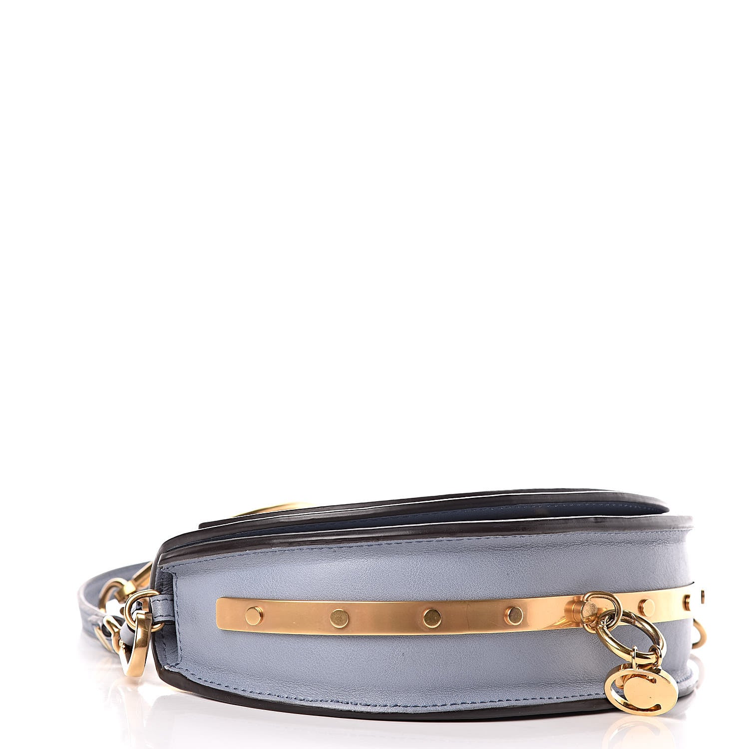 Chloe Calfskin Small Nile Bracelet Minaudiere Bag Washed Blue 4 of 8