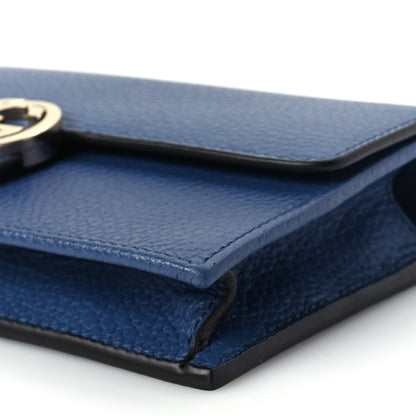 Gucci Dollar Calfskin Interlocking G Chain Wallet  Caspian 8 of 8