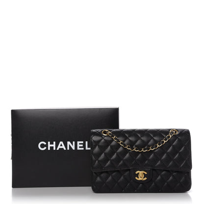 Chanel Caviar Quilted Medium Double Flap Black 10 of 11