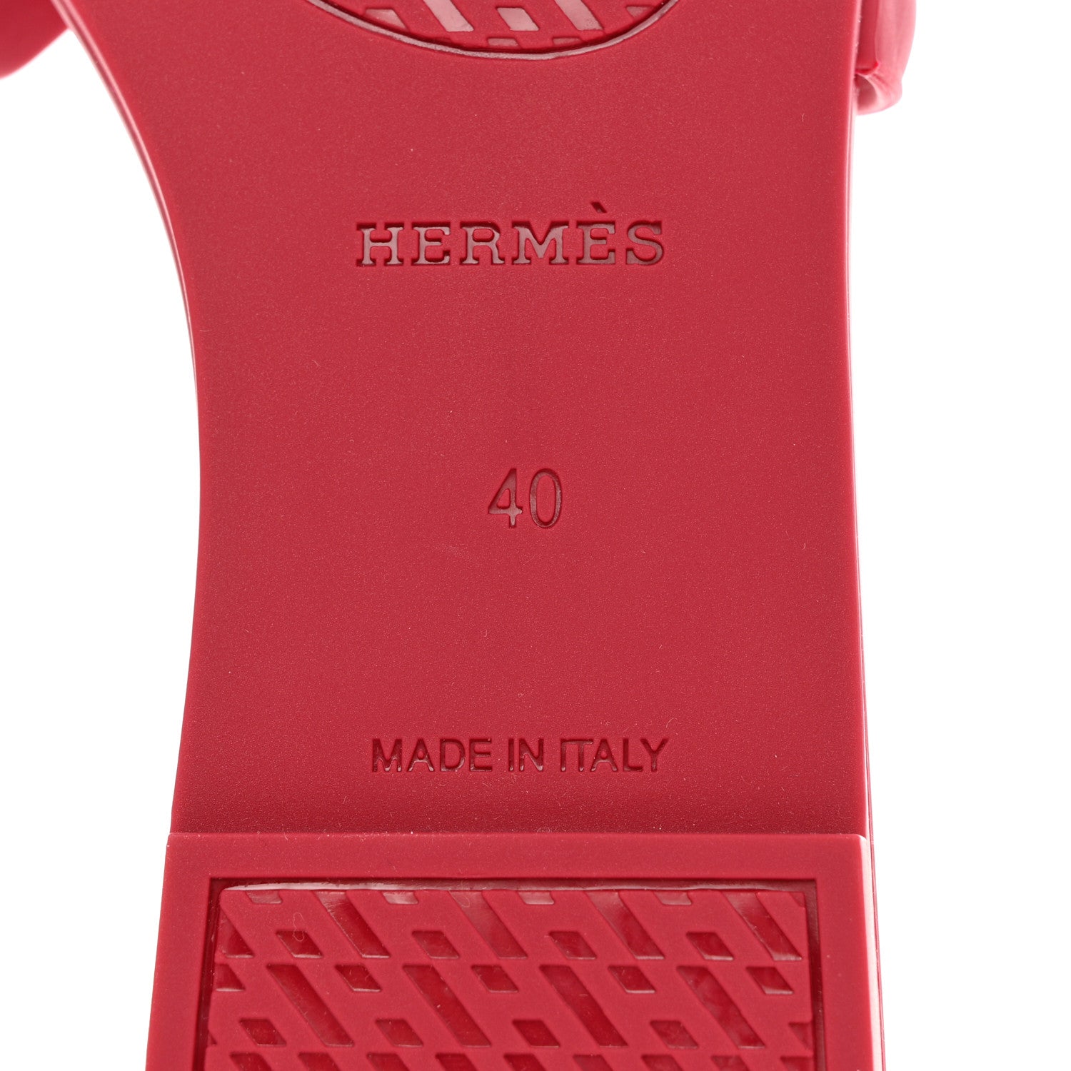 Hermes Rubber Aloha Sandals 40 Rose Baie 8 of 9