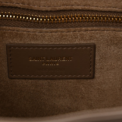 Saint Laurent Smooth Calfskin Le 5 A 7 Hobo Taupe 6 of 10