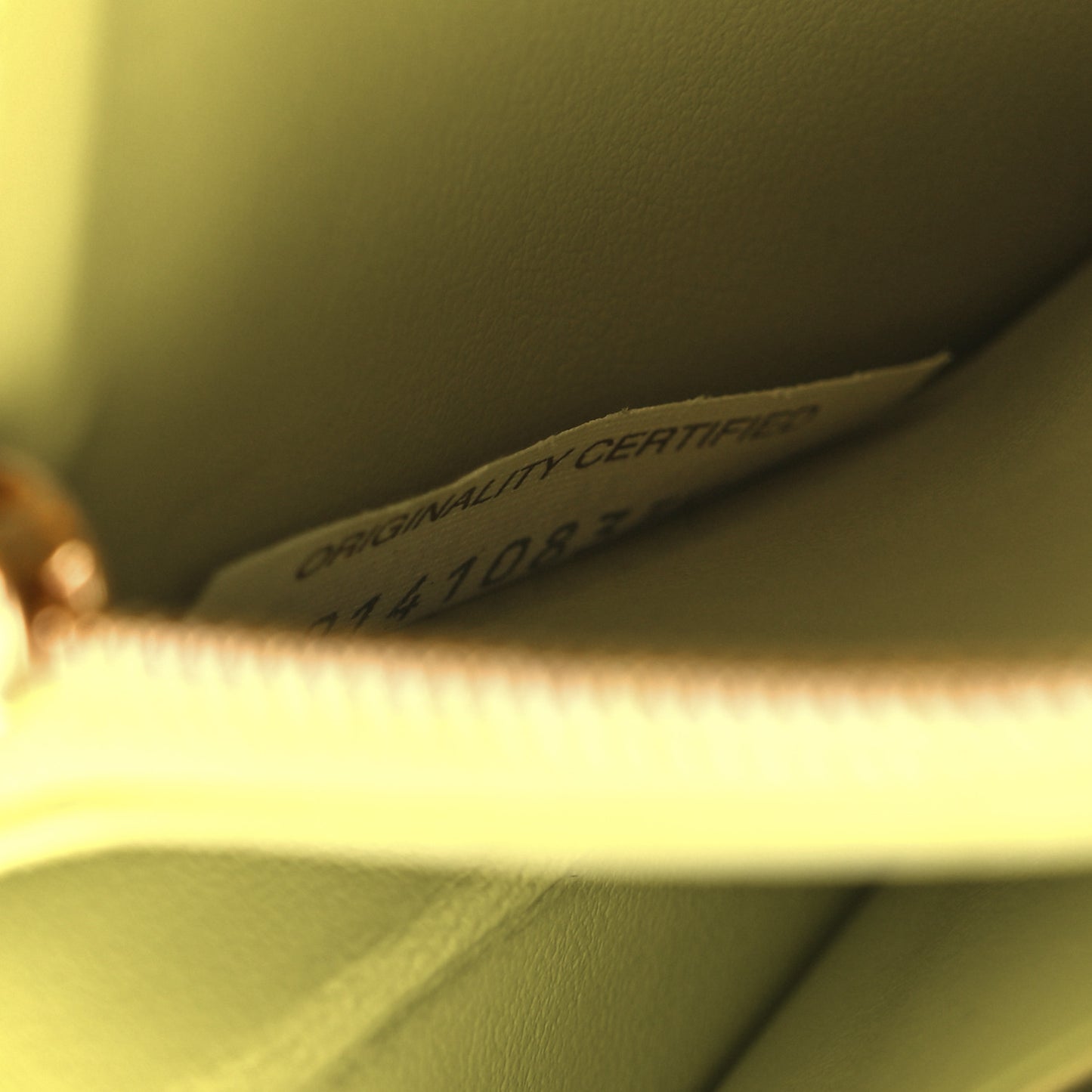 Nappa Intrecciato Zip Around Wallet Kiwi