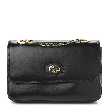 Gucci Azalea Calfskin Small Marina Chain Shoulder Bag Black 1 of 10