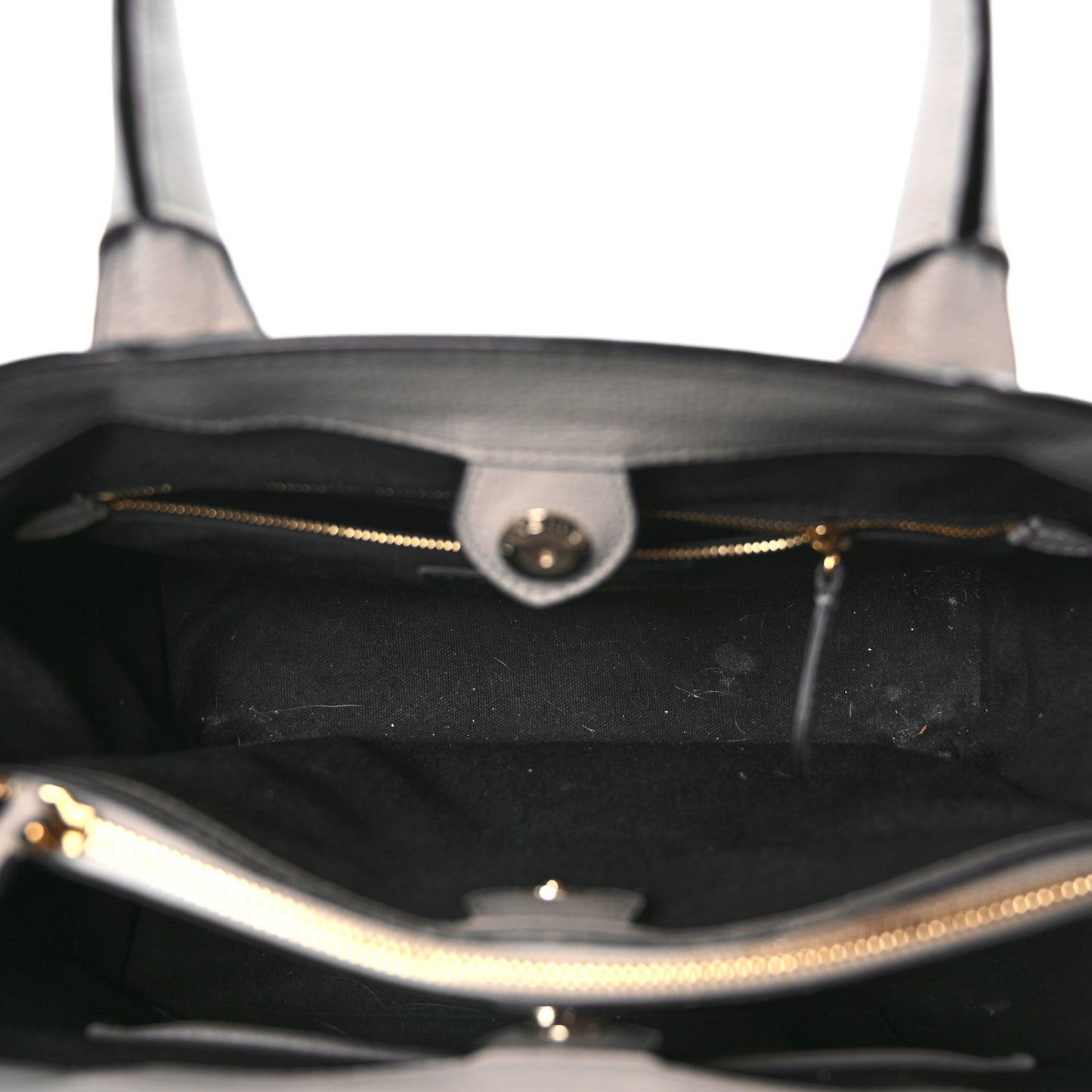 Derby Calfskin House Check Medium Banner Tote  Pale Grey