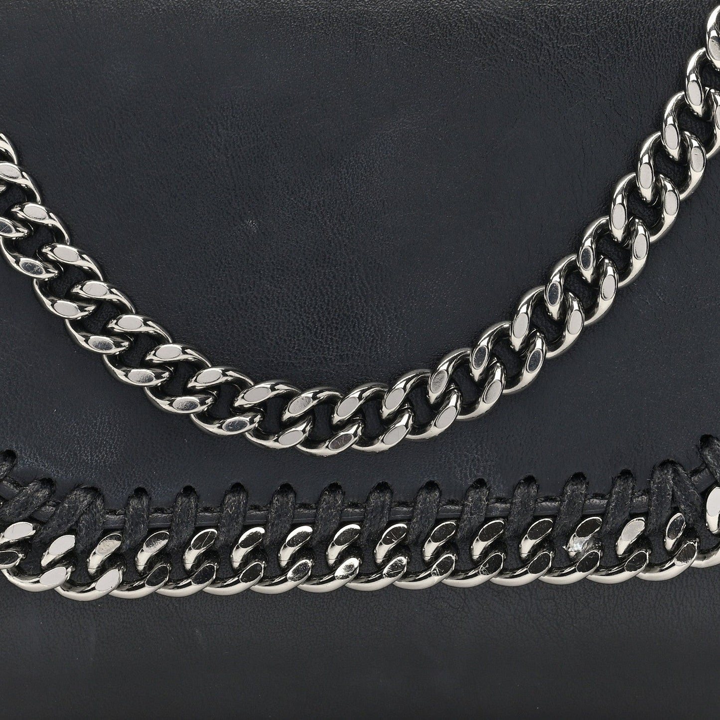 Eco Alter Nappa Falabella Clutch with Chain Bag Black