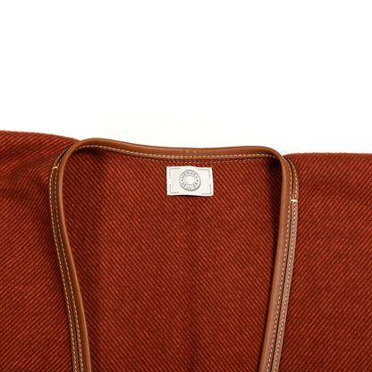 Hermes Merino Wool Cashmere Rocabar Poncho Rouge H 2 of 3