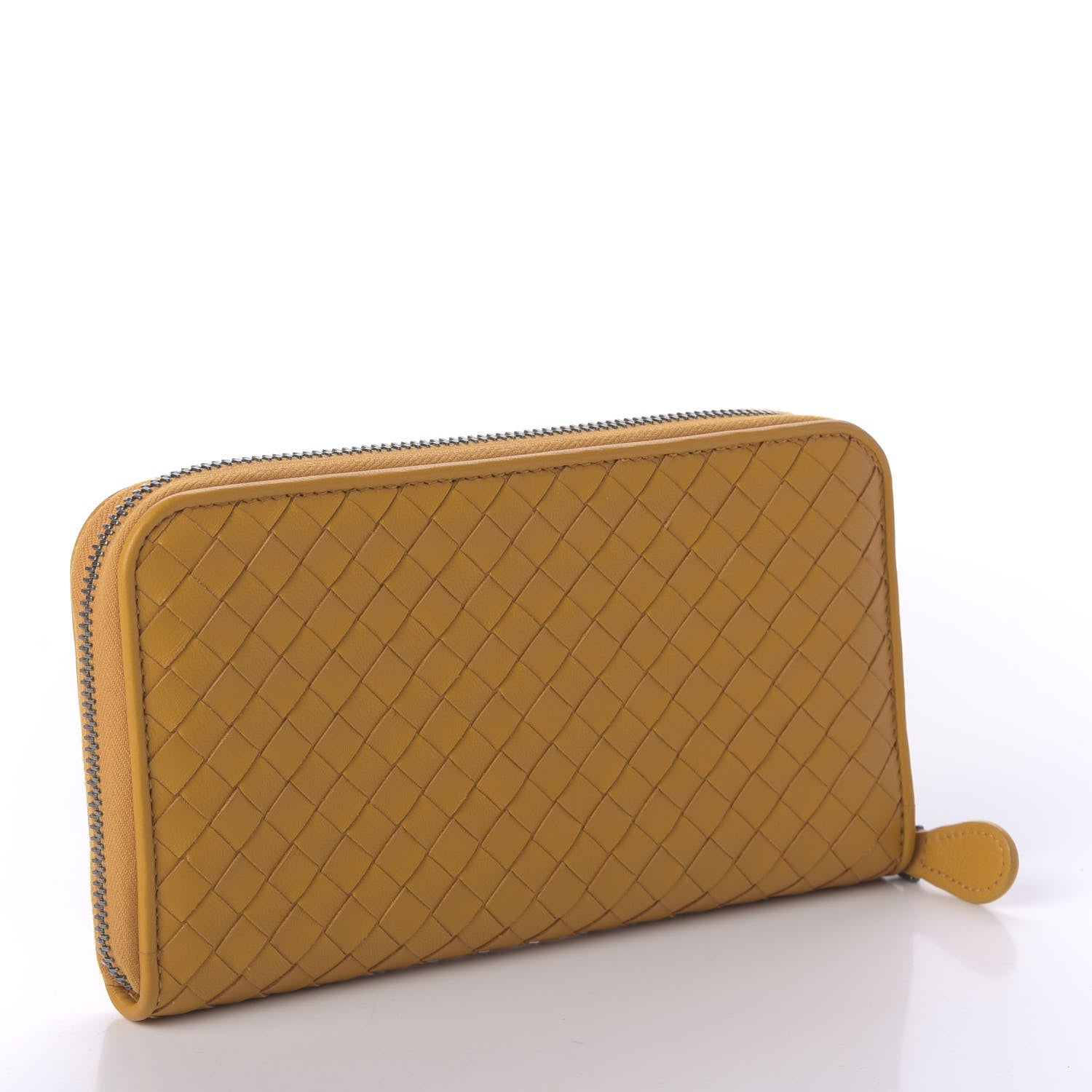 Bottega Veneta Nappa Intrecciato Zip Around Wallet Sunset 3 of 10